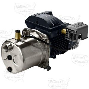 Shallow Well Jet Pump, 1HP, 115/230V, Stainless Steel