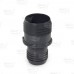 2" x 1-1/2" Barbed Insert PVC Reducing Coupling, Sch 40, Gray