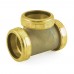 1-1/2" Tee, Rough Brass