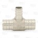 3/4" PEX x 3/4" x 1/2" PEX 304 St. Steel Reducing Tee (Lead-Free)..
