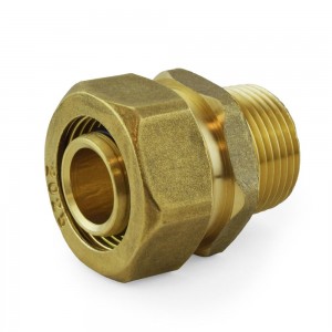 3/4" PEX-AL-PEX Compression x 3/4" Male Threaded Adapter