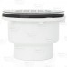 2" Hub, Solvent Weld PVC Shower Base/Module Drain w/ Snap-in Strainer, Receptor Base