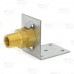 Angle Mounting Bracket w/ 1/2" MIP (3/8" FIP) x 1/2" CSST Adapter