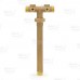 1" MPT x 13" Union Brass Well Tank Tee (Lead-Free)
