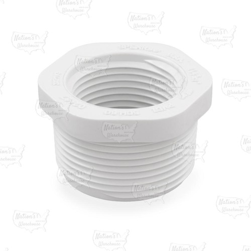 1-1/4" x 1" PVC (Sch. 40) MIP x FIP Bushing