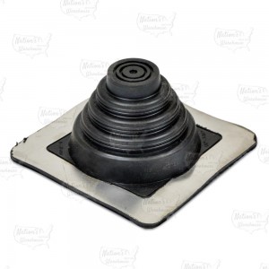 1/4" - 2-1/2" dia. Pipe, Master Flash Profiled/Corrugated Metal Roof Flashing, 4.5" x 4.5" base