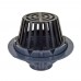 PVC Roof Drain w/ PolyPro Dome Strainer, 3" PVC Hub