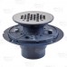 Round PVC Shower Pan Drain w/ Snap-in 19-Gauge St. Steel Strainer, 2" Hub x 3" Inside Fit (less test plug)