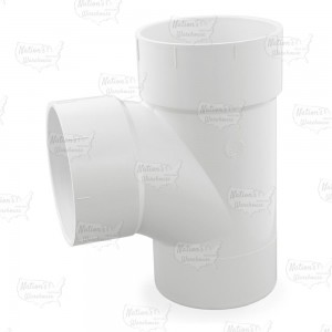 6" PVC DWV Sanitary Street Tee (Spigot x Socket x Socket)