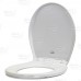 Bemis 200E4 (Cotton White) Premium Plastic Soft-Close Round Toilet Seat