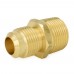 5/8" Flare x 3/4" Male NPT Threaded Brass Adapter