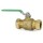 1" Compression (1-1/8" OD) Brass Ball Valve, Full Port, Lead-Free