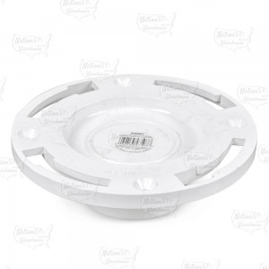 3" Inside Fit, Fast Set One-Piece PVC Closet Flange w/ Knockout Test Cap