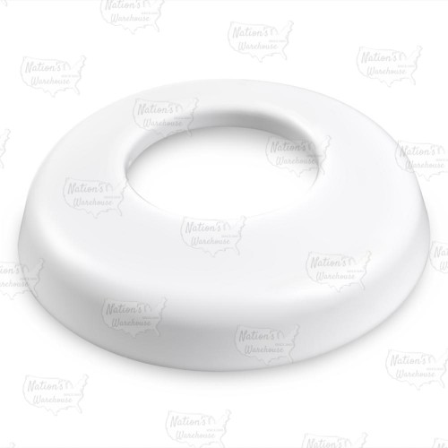 1" CTS White Plastic Escutcheons for 1" PEX, Copper Pipe (20/bag)