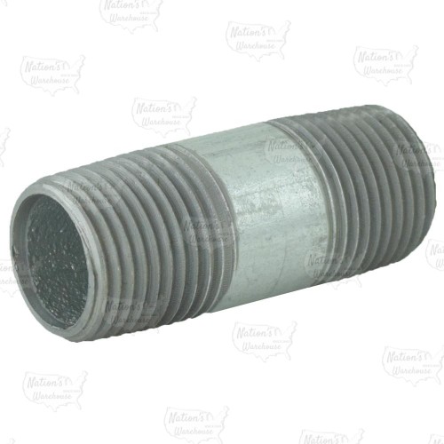 1/2” x 2” Galvanized Steel Pipe Nipple