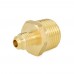 1/4" Flare x 1/2" Male NPT Threaded Brass Adapter