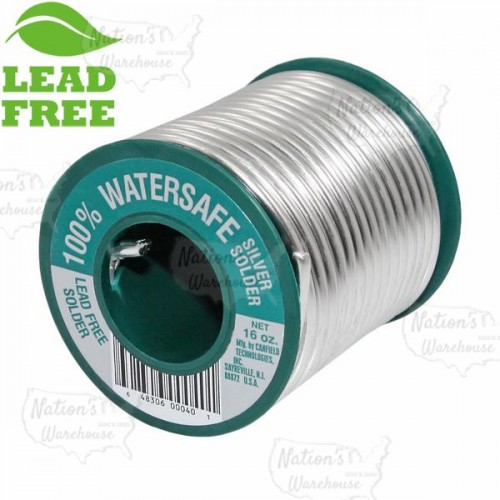 100% Watersafe Lead-Free Solder, 1lb spool