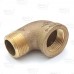 1" FPT x MPT Brass 90° Street Elbow, Lead-Free