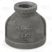 1-1/4" x 1/2" Black Coupling (Imported)