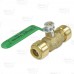 1/2" x 1/2" Push To Connect Ball Valve, Lead-Free