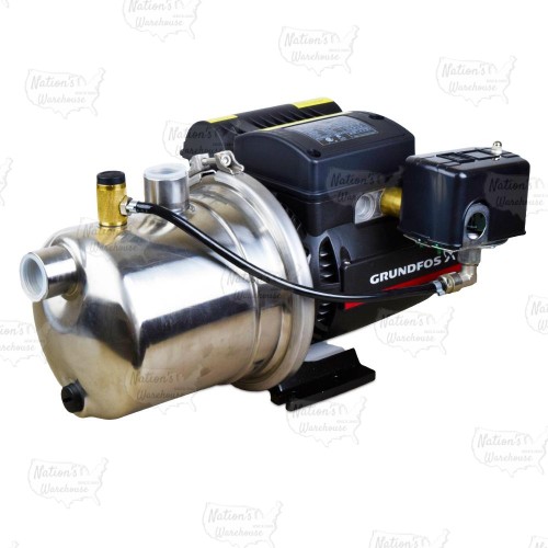 JP16-10-187 Stainless Steel Shallow Well Jet Pump, 1 HP, 115/230V