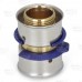 3/4" PEX x 3/4" PEX Press Coupling, Lead-Free Bronze