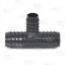 1-1/4" x 1-1/4" x 1" Barbed Insert PVC Reducing Tee, Sch 40, Gray