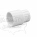 3/4" Barbed Insert x 1" Female NPT Threaded PVC Reducing Adapter, Sch 40, White