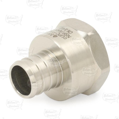 3/4" PEX x 3/4" Female Threaded Adapter, 304 St. Steel (Lead-Free)