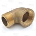 1-1/4" FPT x MPT Brass 90° Street Elbow, Lead-Free