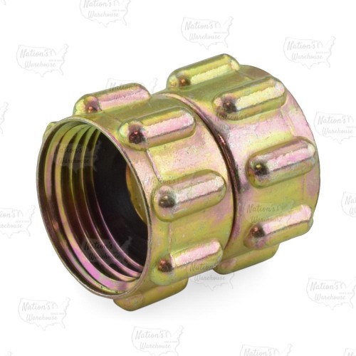 3/4" FGH x 3/4" FGH Swivel Brass Coupling (Union), Lead-Free (Bag of 25)