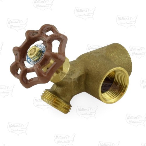 Webstone Valves 3/4” FPT Water Heater Drain Valve w/ Recirculation Outlet, Lead-Free