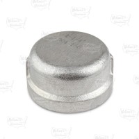 1-1/4" 304 Stainless Steel Cap, FNPT threaded