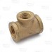 3/4" x 3/4" x 1/2" FPT Brass Tee, Lead-Free