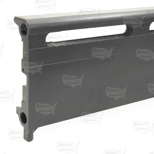 5.5ft Cast Iron Baseboard Radiator Assembly, Floor Standing, 10" H x 2-1/2" D x 66" W......
