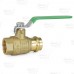 3/4" Press x 3/4" FPT Brass Ball Valve, Full Port, Lead-Free