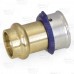 3/4" PEX Press x 1/2" ProPress Adapter, Lead-Free Bronze