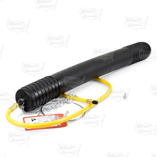 4" Extra Long Test-Ball Inflatable Pipe Plug w/ Extension Hose