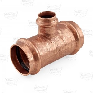 1-1/2" x 1-1/2" x 3/4" Press Copper Tee, Made in the USA