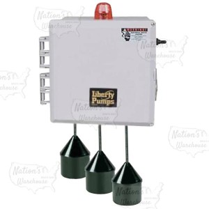 Liberty Pumps SXH24=3  Single Phase SX Series Simplex Pump Control w/ Wide Angle Float Switch, 20" Cord  (15 - 20 Amp; 110V ~ 120V)
