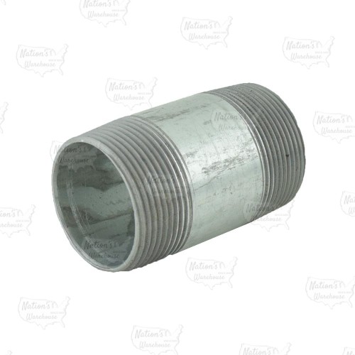 1-1/2” x 3” Galvanized Steel Pipe Nipple