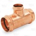 2" x 2" x 1-1/4" Press Copper Tee, Imported