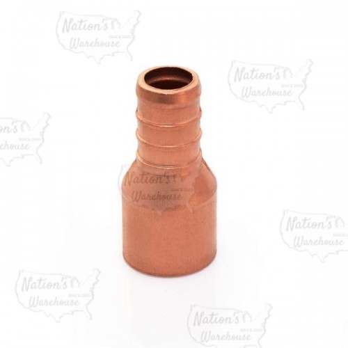 Sioux Chief 644x2 1/2 in PEX x 1/2 in Copper Pipe Adapter, Lead Free