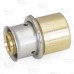 1/2" PEX Press x 1/2" Copper Pipe Adapter, Lead-Free Bronze