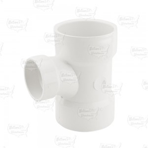 3" x 3" x 2" PVC DWV Sanitary Tee