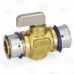 3/4" PEX Press Ball Valve, Lead-Free Bronze