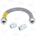 24" UltraFlow High BTU, PVC-Coated Gas Appliance Connector, 1" MIP (3/4" FIP) x 1" FIP, 1" ID