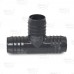 1-1/2" Barbed Insert PVC Tee, Sch 40, Gray