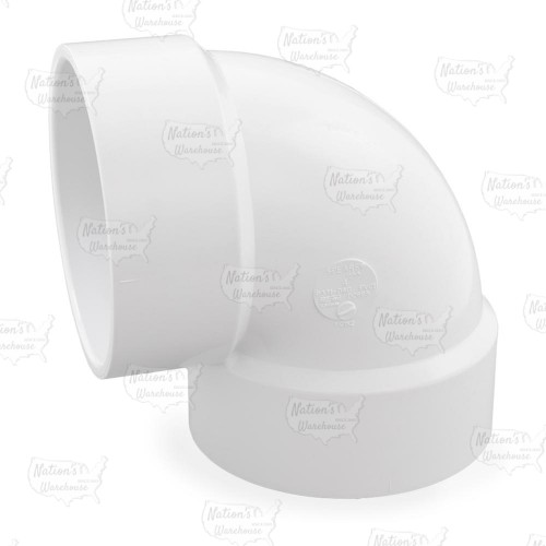 4" PVC DWV 90° Vent Elbow