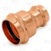 1-1/2" x 1" Press Copper Reducing Coupling, Imported